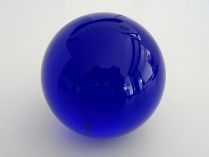 crystal glass ball | sphere cobalt blue 35 mm